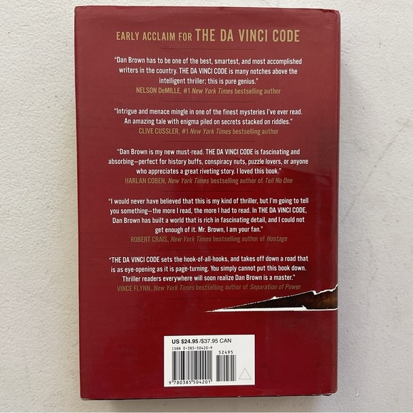 The Da Vinci Code by Dan Brown Hardcover Book - Picture 5 of 6